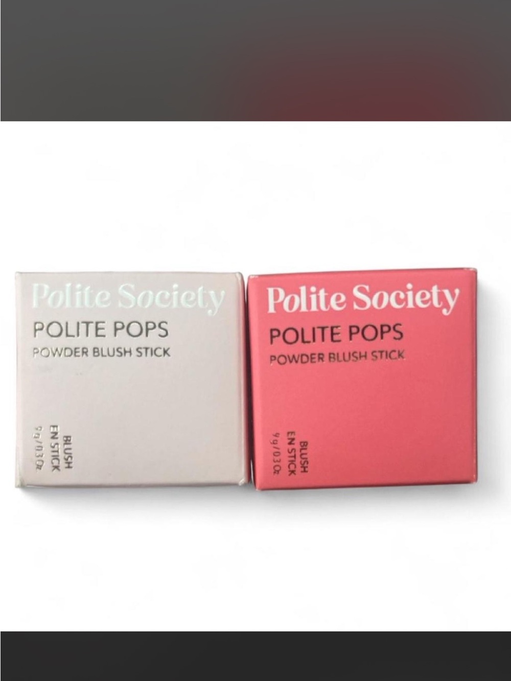 Polite Society Powder Blush Sticks. Shades: Milan & Malibu